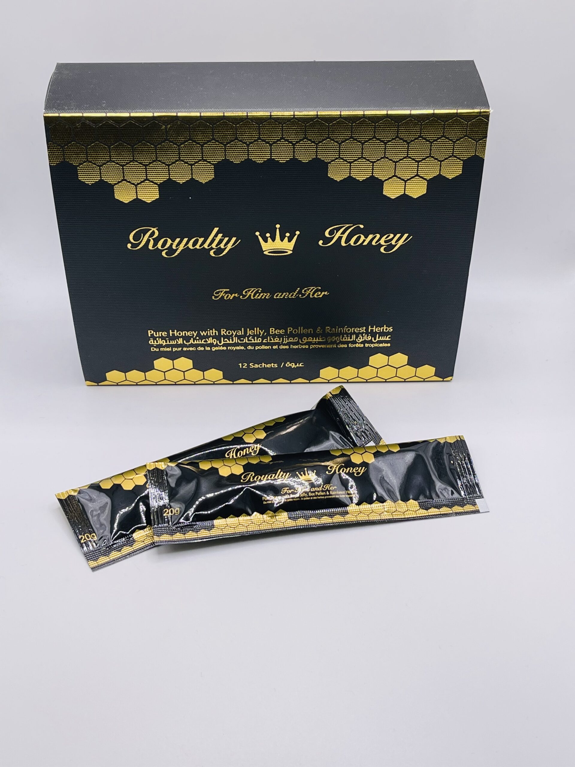 Royalty Honey for Him and Her! 12 Packs- 20 Grams Each! As Seen on Social Media!